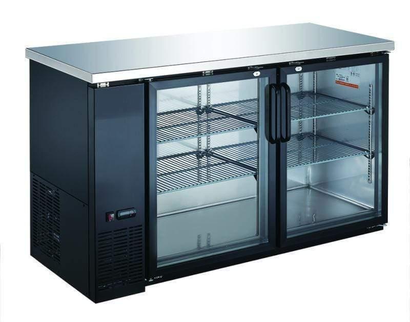Omcan | BB-CN-0012-GH - 51" Two Glass Door Bar Cooler - 12 Cubic Feet