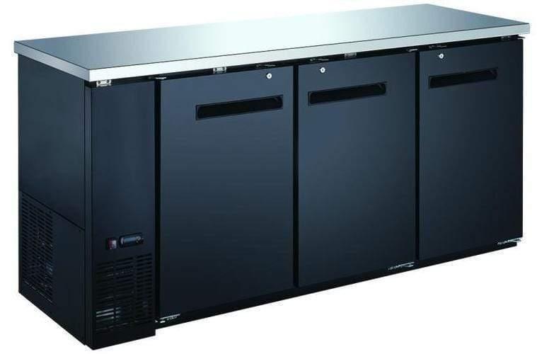 Omcan | BB-CN-0020-SH - 73" Three Door Bar Cooler - 19 Cubic Feet