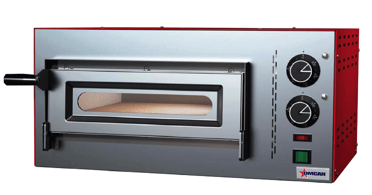Omcan | PE-IT-0005 - Electric Countertop Pizza Deck Oven - 13" x 13" x 3" Deck