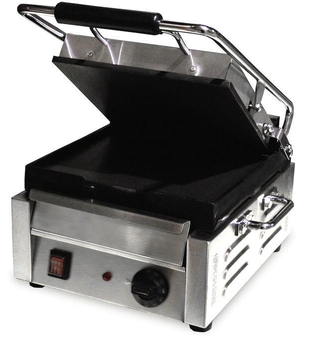 Omcan | PG-CN-0515-F - 10" x 11" Smooth Panini Grill