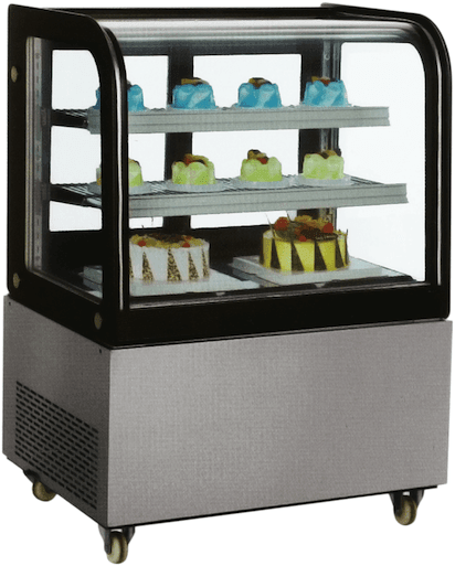 Omcan | RS-CN-0270 - 36" Floor Model Full Service Refrigerated Display Case - 9 Cu. Ft.