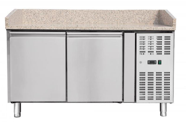 Omcan | 59" Granite Top Refrigerated Pizza Prep Table - 39592