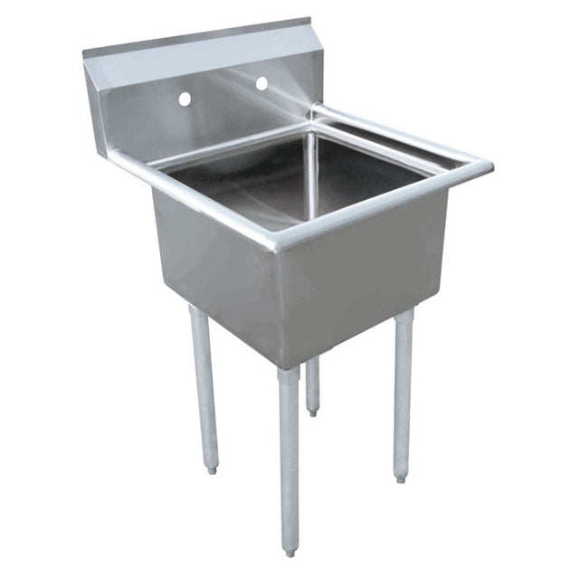Omcan | 18" X 18" X 11" One Tub Sink With 3.5" Center Drain And No Drain Board - 43761