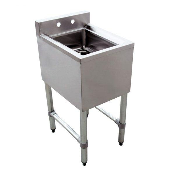 Omcan | 44600 UNDER BAR SINK WITH 1 COMPARTMENT AND NO DRAIN BOARD