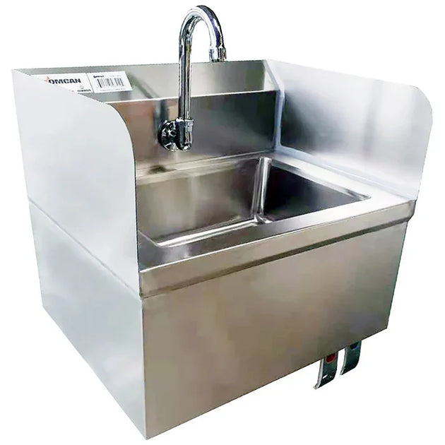 Omcan | 46512 Knee-Operated Hand Sink with Side Splashes