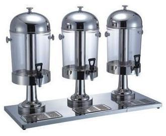 Omcan | #19480 - Triple Head Ice Cooled Juice Dispenser - 3 x 7.5 Litres