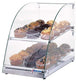 Omcan | 2 Shelf Bakery Display Case with Front and Rear Doors - 14" Wide