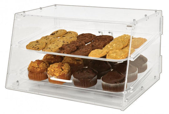 Omcan | 2 Tray Bakery Display Case with Front and Rear Doors - 20" Wide