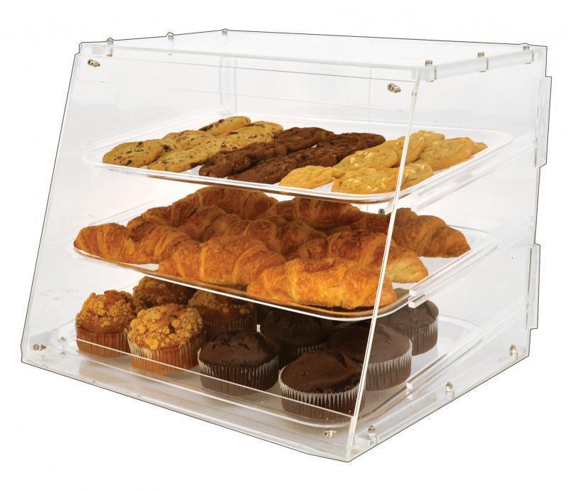 Omcan | 3 Tray Bakery Display Case with Rear Doors - 20" Wide