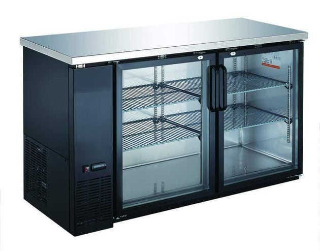 Omcan | BB-CN-0012-GH - 51" Two Glass Door Bar Cooler - 12 Cubic Feet