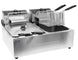 Omcan | CE-CN-0012 - 24 lb. Electric Countertop Fryer - Two 12 lb. Tanks