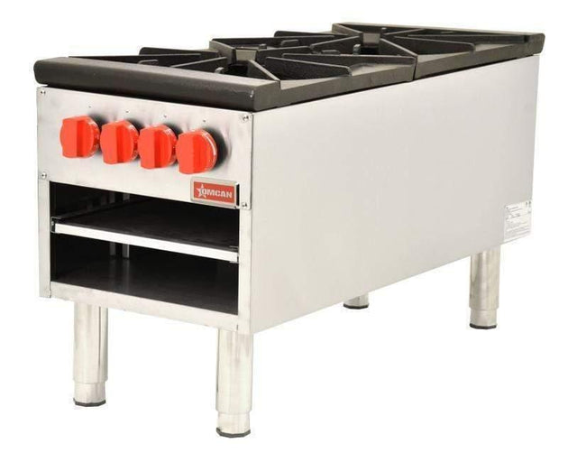 Omcan | CE-CN-1060-S - Double Gas Stock Pot Range - 200,000 BTU