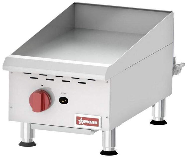 Omcan | CE-CN-G15M - 15" Manual Gas Griddle - 30,000 BTU