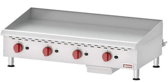Omcan | CE-CN-G48M - 48" Manual Gas Griddle - 120,000 BTU