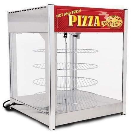 Omcan | DW-CN-0457-SS - Pizza Display Warmer with Four 18" Rotating Racks