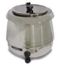 Omcan | FW-CN-0010-S - 10 Qt. Stainless Steel Soup Kettle - 110v, 400w