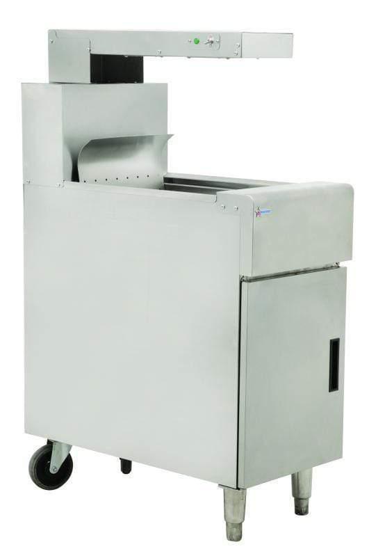 Omcan | FW-CN-0032-F - French Fry Dump Station with Heating Lamp - 110v, 200w