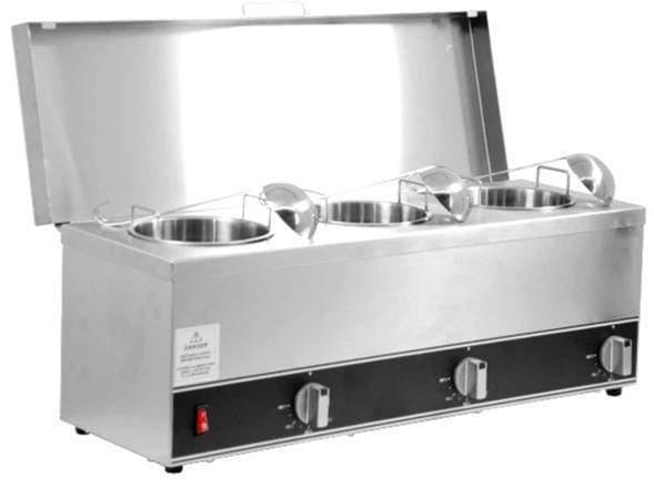 Omcan | FW-CN-0253 - 7.9 Qt. Warmer with Three Inserts