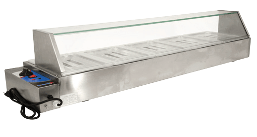 Omcan | FW-CN-1435 - Five 1/2 Size Pans Food Warmer - 1800w