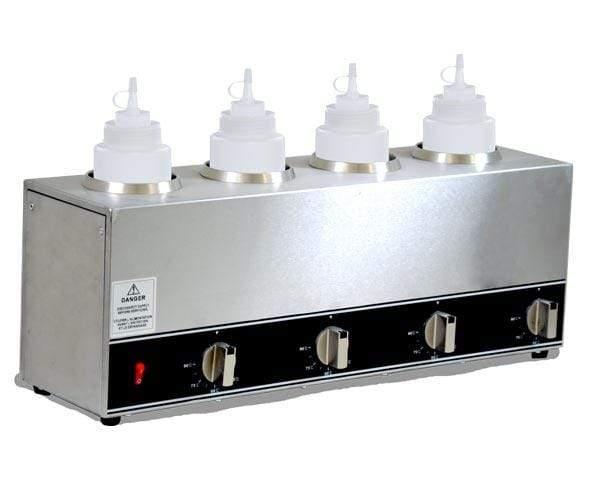Omcan | FW-CN-1604 - Four Bottle Topping Warmer
