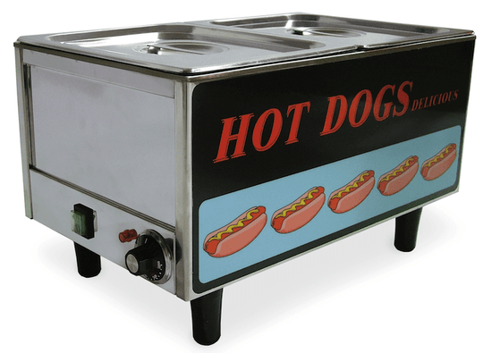 Omcan | FW-TW-3050 - Hot Dog Steamer & Bun Warmer - 50 Hot Dogs & 30 Buns