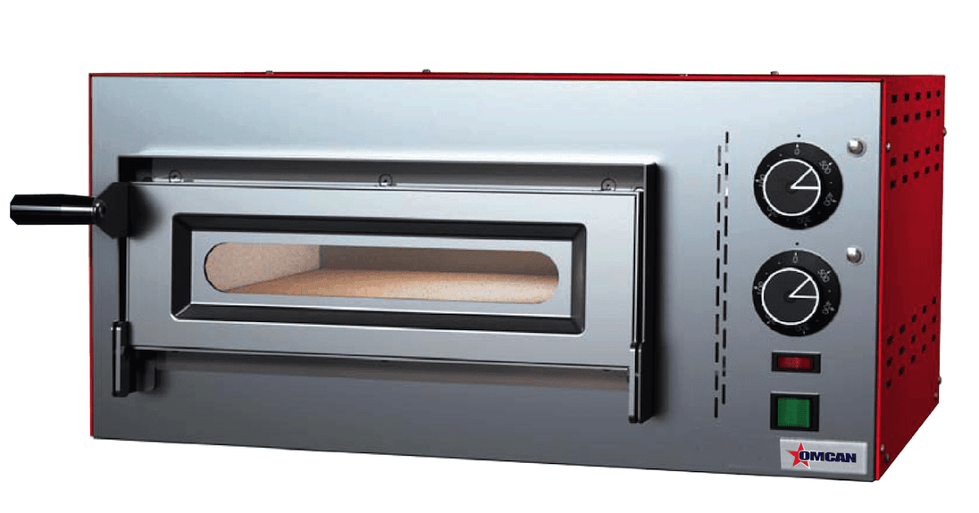 Omcan | PE-IT-0005 - Electric Countertop Pizza Deck Oven - 13" x 13" x 3" Deck
