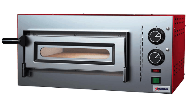 Omcan | PE-IT-0005 - Electric Countertop Pizza Deck Oven - 13" x 13" x 3" Deck