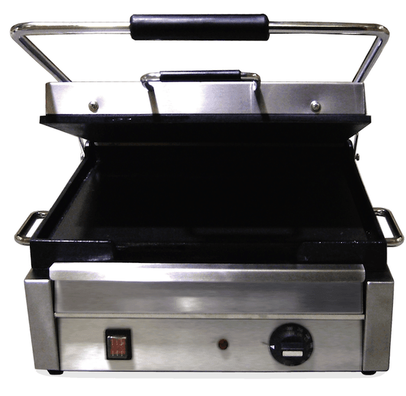 Omcan | PG-CN-0679-F - 15" x 11" Smooth Panini Grill