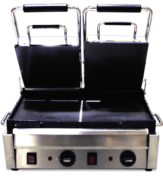 Omcan | PG-CN-0711-F - 18" x 10" Smooth Double Panini Grill