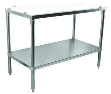 Omcan | Poly Top Work Table Frame with Undershelf