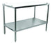 Omcan | Poly Top Work Table Frame with Undershelf