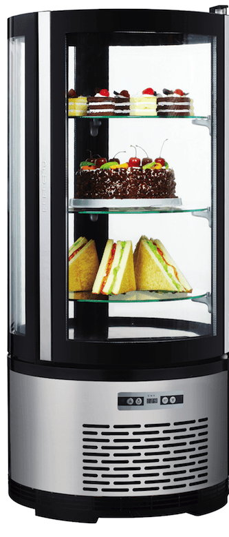Omcan | RS-CN-0100-R - 19" Countertop Full Service Refrigerated Bakery Case - 3 Cu. Ft.