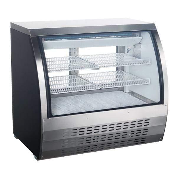 Omcan | RS-CN-0120 - 47" Floor Model Full Service Refrigerated Deli Case - 18 Cu. Ft.
