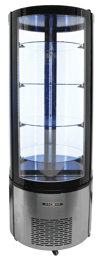 Omcan | RS-CN-0400-R - 27" Floor Model Full Service Refrigerated Bakery Case - 14 Cu. Ft.