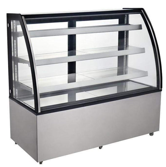 Omcan | RS-CN-0571 - 72" Floor Model Full Service Refrigerated Display Case - 22.9 Cu. Ft.