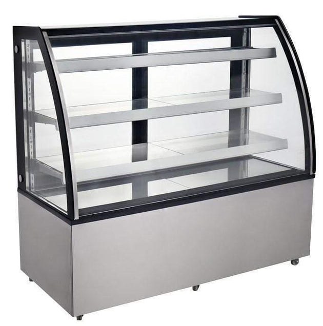 Omcan | RS-CN-0571 - 72" Floor Model Full Service Refrigerated Display Case - 22.9 Cu. Ft.
