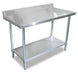 Omcan | Stainless Steel Work Table with Undershelf & Backsplash - 24"/30" Deep