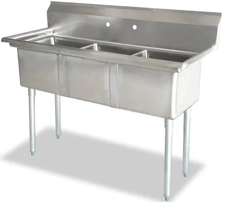 Omcan | Stainless Steel Three Compartment Sink