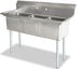 Omcan | Stainless Steel Three Compartment Sink