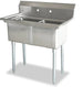Omcan | Stainless Steel Two Compartment Sink