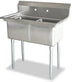 Omcan | Stainless Steel Two Compartment Sink