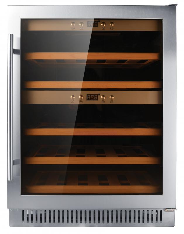 Omcan | WC-CN-0040-D - Dual Zone Wine Cooler - 40 Bottles